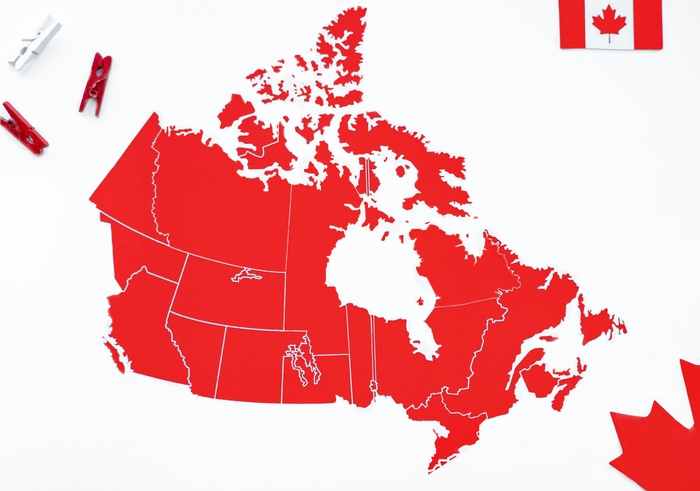 Map of Canada - Provinces and Territories